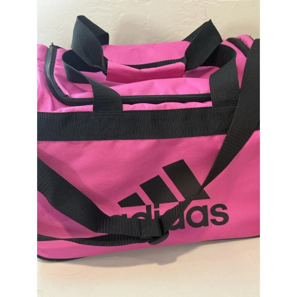 Adidas Diablo‎ Small Duffel Bag Intense Pink Black Gym Sports Travel Carry On